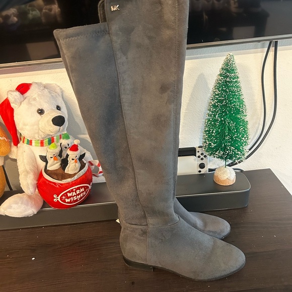 Michael Kors Gray Knee-High Boots